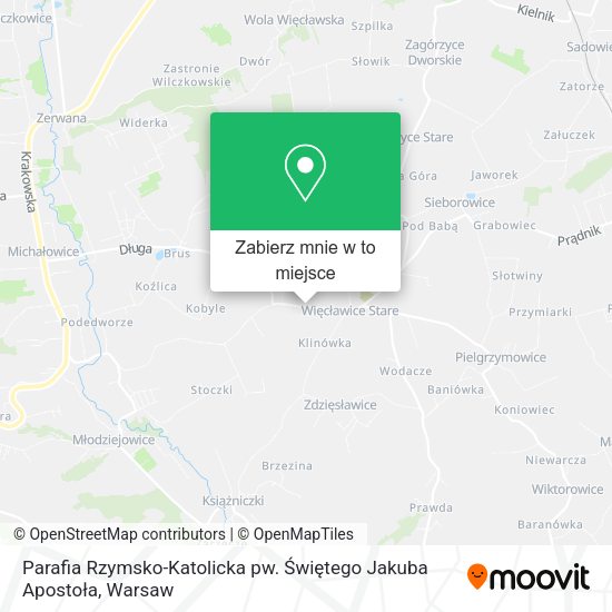 Mapa Parafia Rzymsko-Katolicka pw. Świętego Jakuba Apostoła