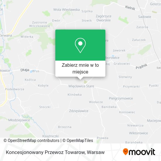 Mapa Koncesjonowany Przewoz Towarow