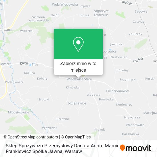 Mapa Sklep Spozywczo Przemyslowy Danuta Adam Marcin Frankiewicz Spólka Jawna