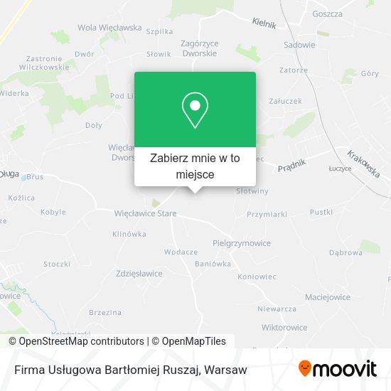 Mapa Firma Usługowa Bartłomiej Ruszaj