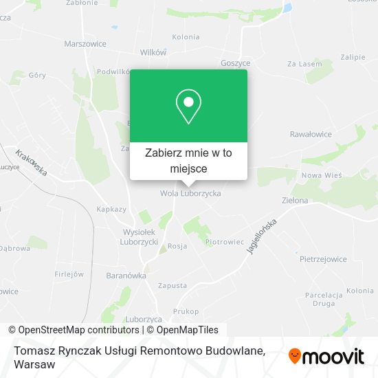 Mapa Tomasz Rynczak Usługi Remontowo Budowlane