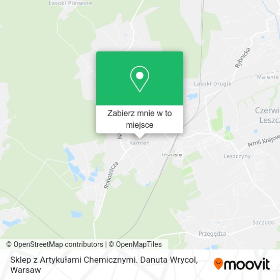 Mapa Sklep z Artykułami Chemicznymi. Danuta Wrycol