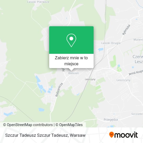 Mapa Szczur Tadeusz Szczur Tadeusz