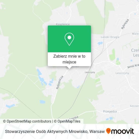 Mapa Stowarzyszenie Osób Aktywnych Mrowisko