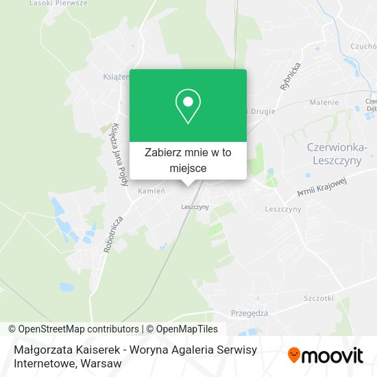 Mapa Małgorzata Kaiserek - Woryna Agaleria Serwisy Internetowe