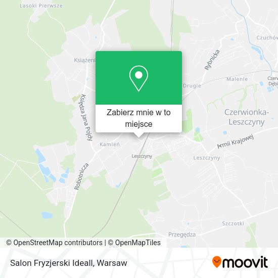 Mapa Salon Fryzjerski Ideall