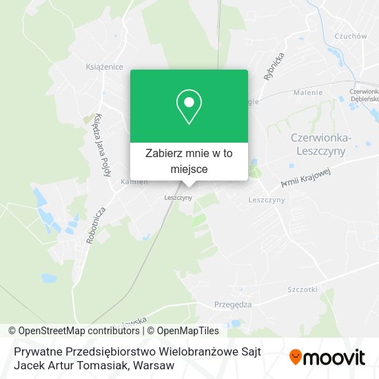 Mapa Prywatne Przedsiębiorstwo Wielobranżowe Sajt Jacek Artur Tomasiak