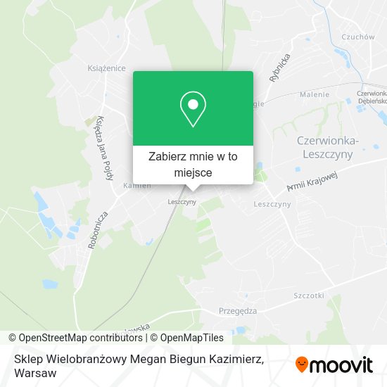 Mapa Sklep Wielobranżowy Megan Biegun Kazimierz