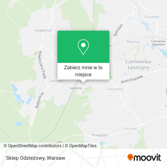 Mapa Sklep Odzieżowy