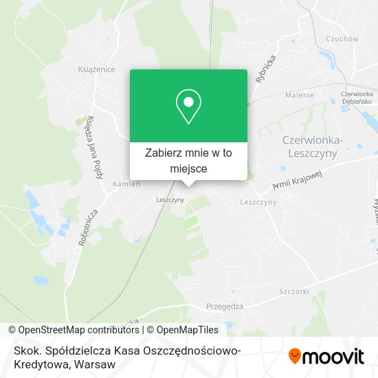 Mapa Skok. Spółdzielcza Kasa Oszczędnościowo-Kredytowa