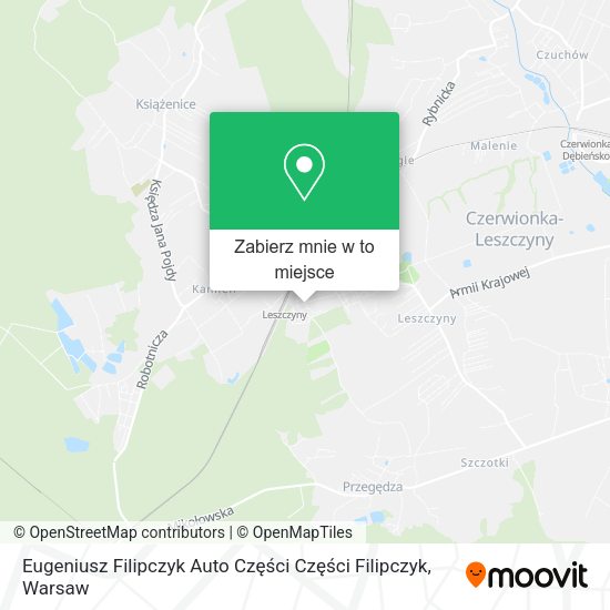 Mapa Eugeniusz Filipczyk Auto Części Części Filipczyk