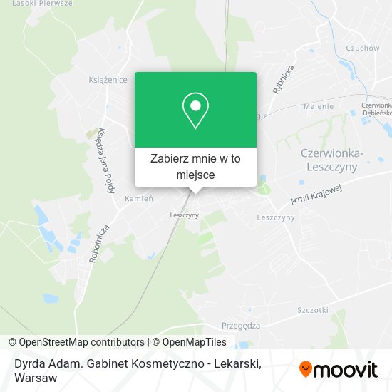 Mapa Dyrda Adam. Gabinet Kosmetyczno - Lekarski