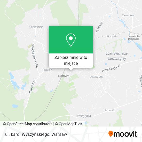 Mapa ul. kard. Wyszyńskiego