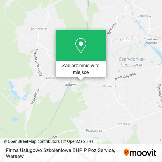 Mapa Firma Uslugowo Szkoleniowa BHP P Poz Service