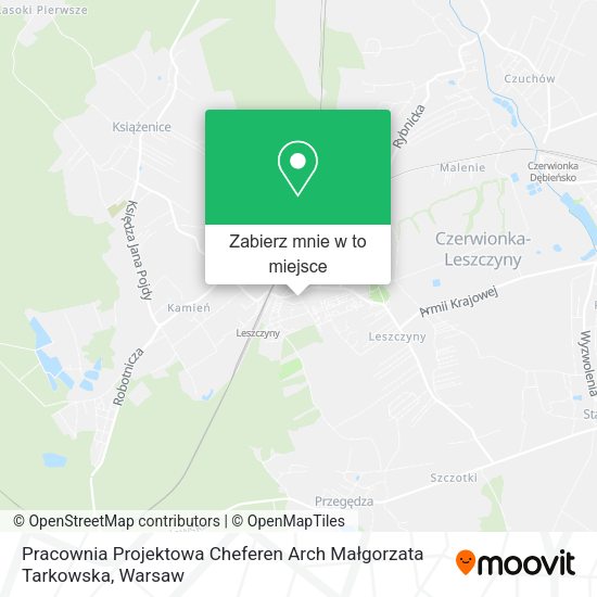 Mapa Pracownia Projektowa Cheferen Arch Małgorzata Tarkowska