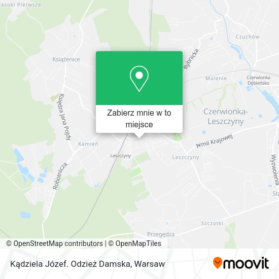 Mapa Kądziela Józef. Odzież Damska