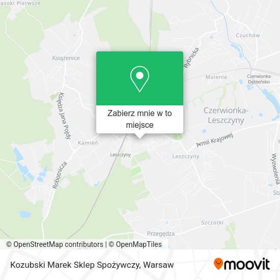 Mapa Kozubski Marek Sklep Spożywczy