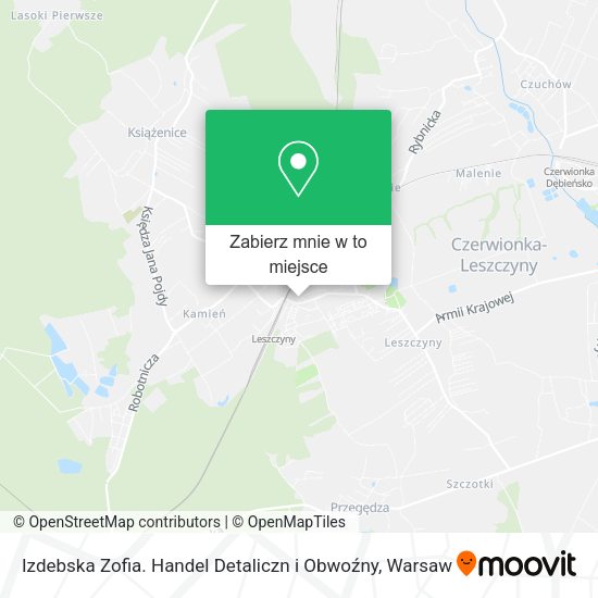 Mapa Izdebska Zofia. Handel Detaliczn i Obwoźny