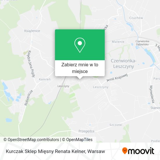 Mapa Kurczak Sklep Mięsny Renata Kelner