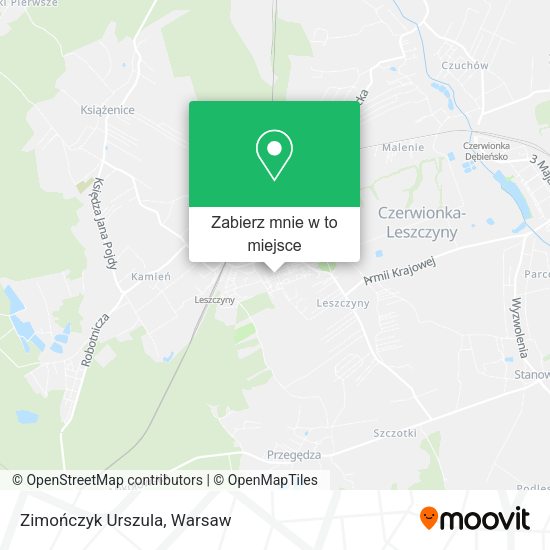 Mapa Zimończyk Urszula