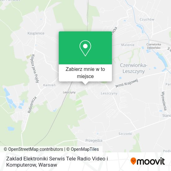 Mapa Zaklad Elektroniki Serwis Tele Radio Video i Komputerow