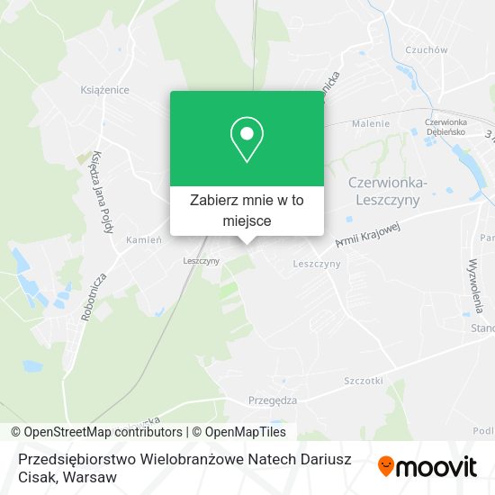 Mapa Przedsiębiorstwo Wielobranżowe Natech Dariusz Cisak