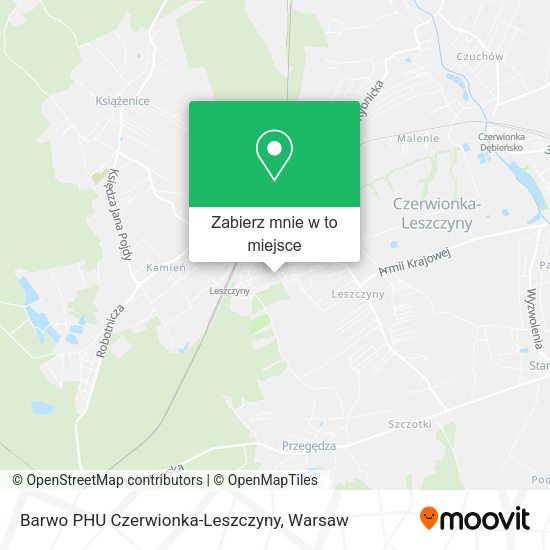 Mapa Barwo PHU Czerwionka-Leszczyny