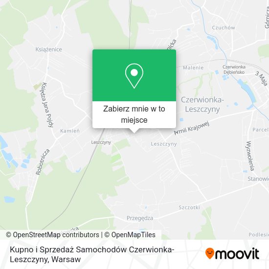 Mapa Kupno i Sprzedaż Samochodów Czerwionka-Leszczyny