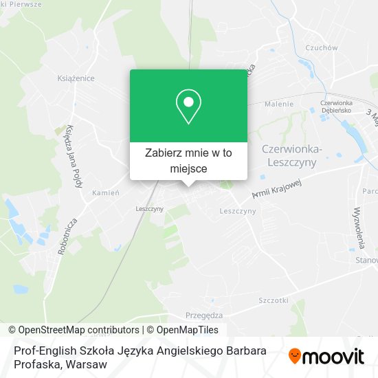 Mapa Prof-English Szkoła Języka Angielskiego Barbara Profaska