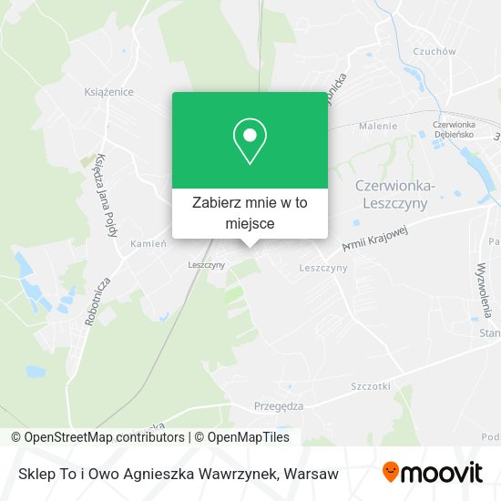 Mapa Sklep To i Owo Agnieszka Wawrzynek