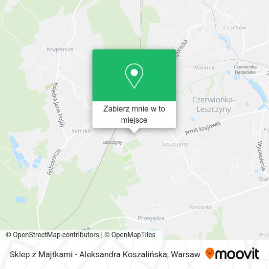 Mapa Sklep z Majtkami - Aleksandra Koszalińska