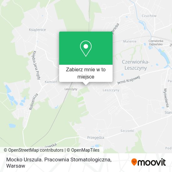 Mapa Mocko Urszula. Pracownia Stomatologiczna