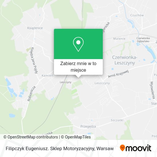 Mapa Filipczyk Eugeniusz. Sklep Motoryzacyjny