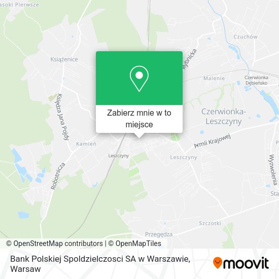 Mapa Bank Polskiej Spoldzielczosci SA w Warszawie