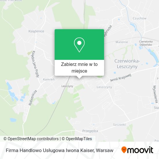 Mapa Firma Handlowo Usługowa Iwona Kaiser