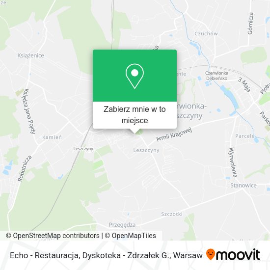 Mapa Echo - Restauracja, Dyskoteka - Zdrzałek G.