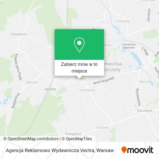 Mapa Agencja Reklamowo Wydawnicza Vectra