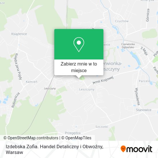 Mapa Izdebska Zofia. Handel Detaliczny i Obwoźny