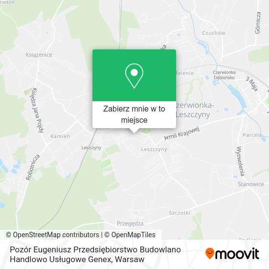 Mapa Pozór Eugeniusz Przedsiębiorstwo Budowlano Handlowo Usługowe Genex