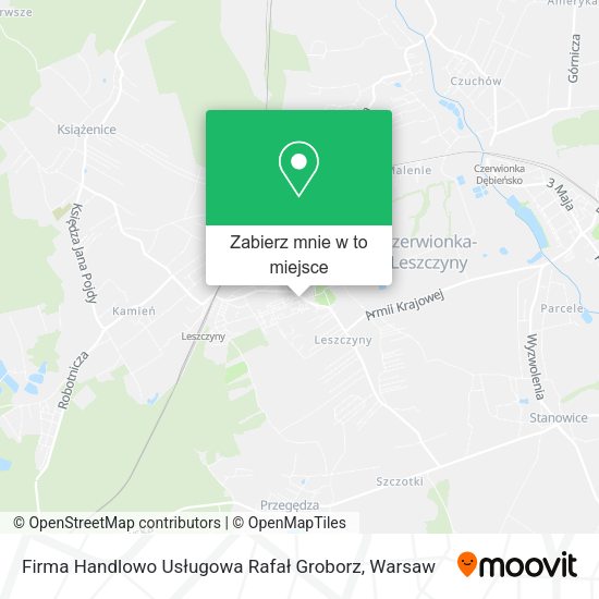 Mapa Firma Handlowo Usługowa Rafał Groborz