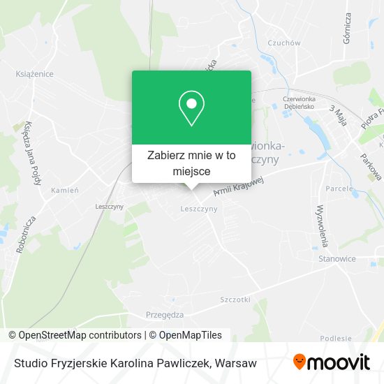 Mapa Studio Fryzjerskie Karolina Pawliczek