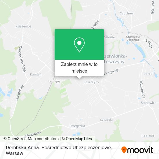 Mapa Dembska Anna. Pośrednictwo Ubezpieczeniowe