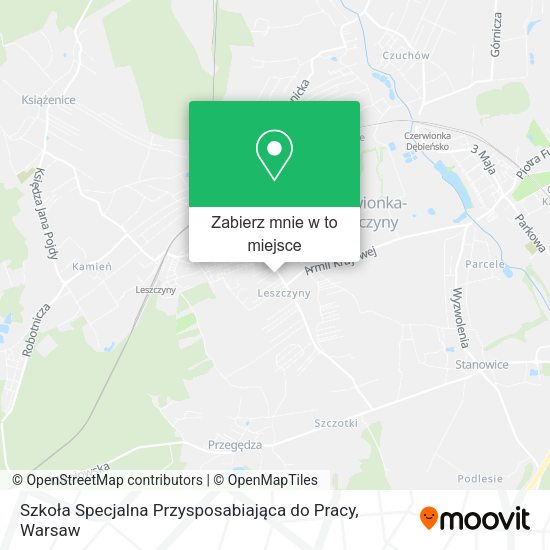 Mapa Szkoła Specjalna Przysposabiająca do Pracy