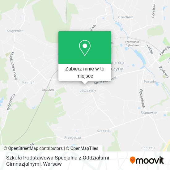 Mapa Szkoła Podstawowa Specjalna z Oddziałami Gimnazjalnymi