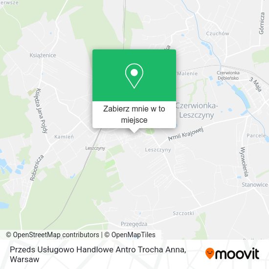 Mapa Przeds Usługowo Handlowe Antro Trocha Anna