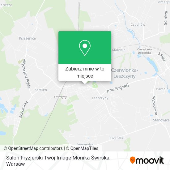 Mapa Salon Fryzjerski Twój Image Monika Świrska