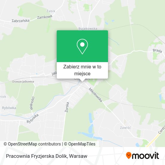 Mapa Pracownia Fryzjerska Dolik