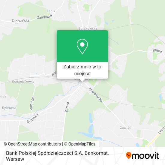 Mapa Bank Polskiej Spółdzielczości S.A. Bankomat