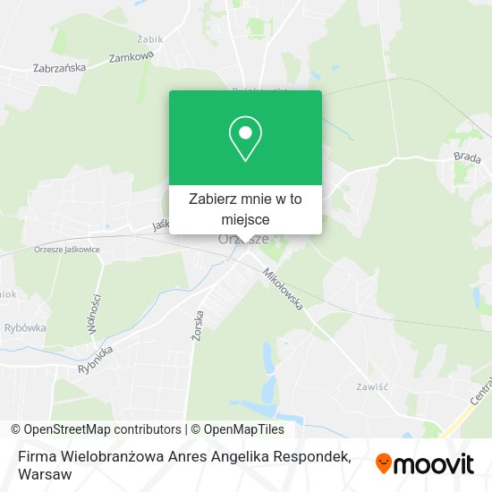 Mapa Firma Wielobranżowa Anres Angelika Respondek