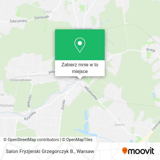 Mapa Salon Fryzjerski Grzegorczyk B.